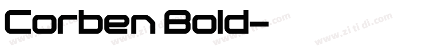 Corben Bold字体转换